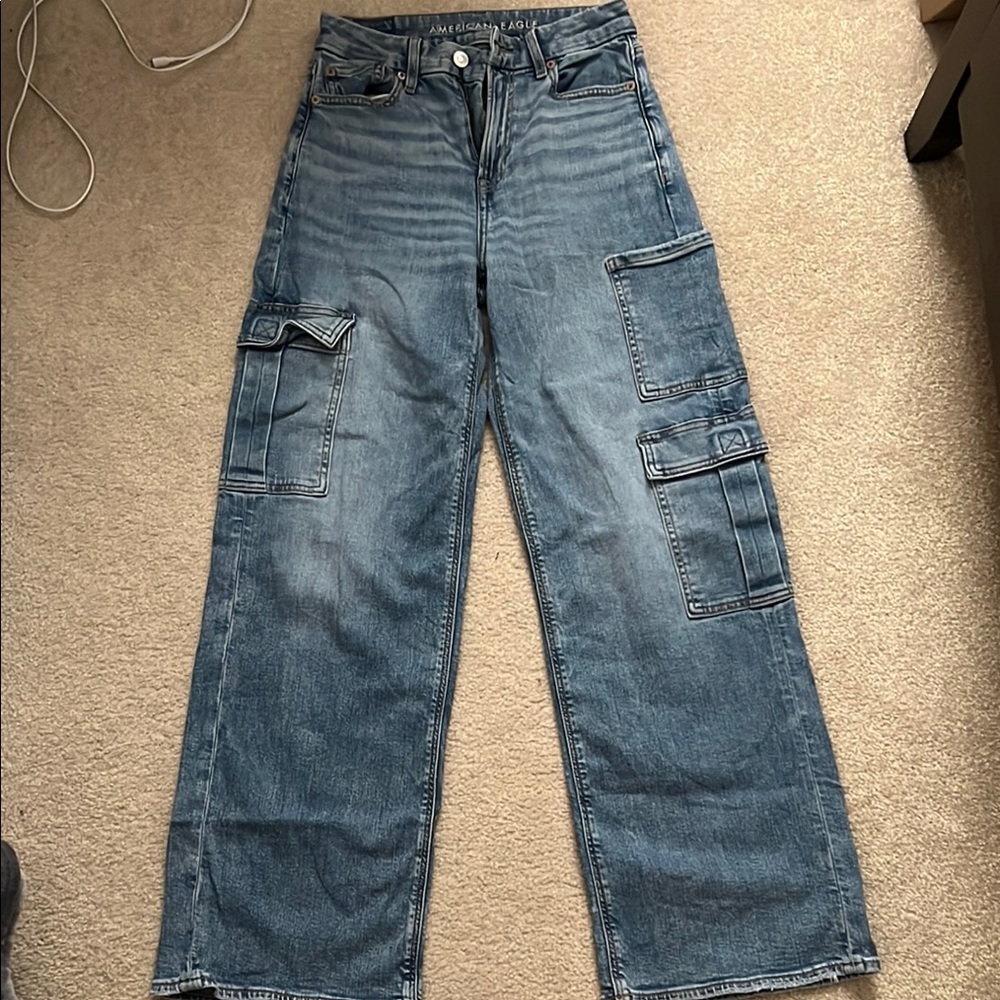 American Eagle Outfitters Curvy High-Rise Baggy Jeans